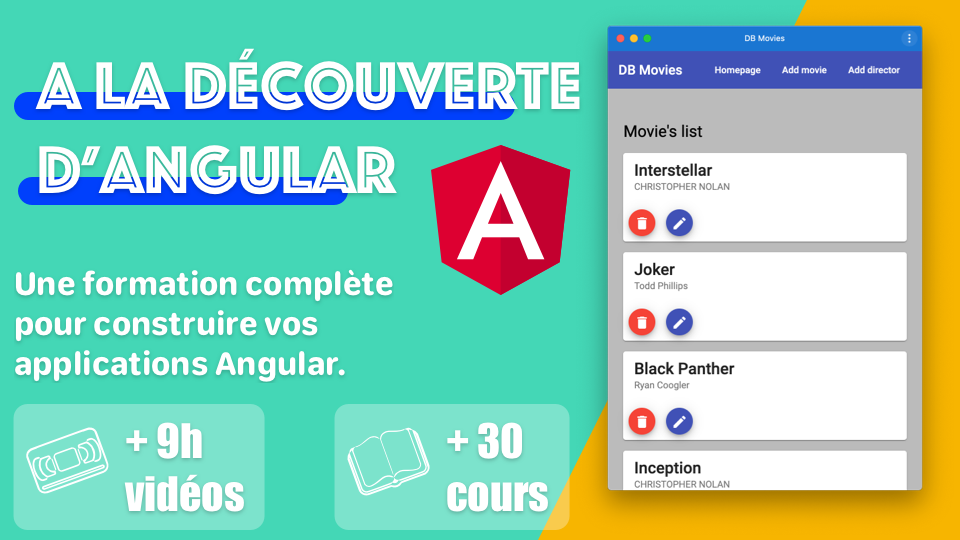 A la découverte d'Angular